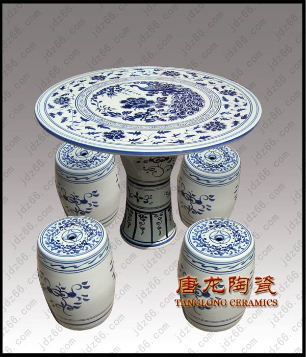 供应厂家销售 商务礼品 园林用品 居家用品-陶瓷桌、陶瓷凳